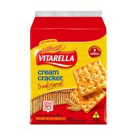 Biscoito Cream Cracker Amanteigado Tradicional Vitarella 350g - Caixa com 24 unidades