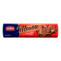 Biscoito Recheio Chocolate ao Leite Adria Mousse 130g - Caixa com 50 unidades