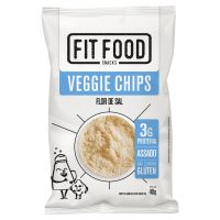 Chips de Gro de Bico Assado com Flor de Sal Fit Food 40g - Caixa com 24 unidades