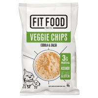Chips de Gro de Bico Cebola e Salsa Fit Food 40g - Caixa com 24 unidades